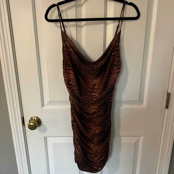 Princess Polly Cheetah Mesh Dress - Picture 1 of 4